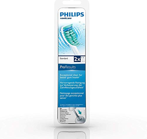 Philips HX6012/07 - Cabezales de recambio ProResults para cepillos sónicos Philips. Set de dos