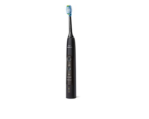 Philips Sonicare ExpertClean HX9601/02 - Cepillo de dientes eléctrico con sensor de presión, reconocimiento inteligente de cabezal, 3 modos de limpieza y estuche de viaje, color negro