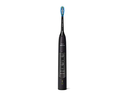 Philips Sonicare ExpertClean HX9601/02 - Cepillo de dientes eléctrico con sensor de presión, reconocimiento inteligente de cabezal, 3 modos de limpieza y estuche de viaje, color negro