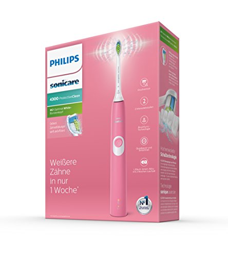Philips Sonicare ProtectiveClean HX6805/28 - Cepillo de Dientes Eléctrico con Sensor de Presión Incorporado, BrushSync, 1 Modo, Blanco