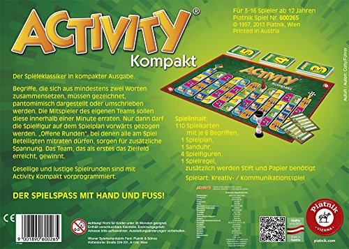 Piatnik 600265 Viajes/aventuras - Juego de tablero (Viajes/aventuras, 12 año(s))