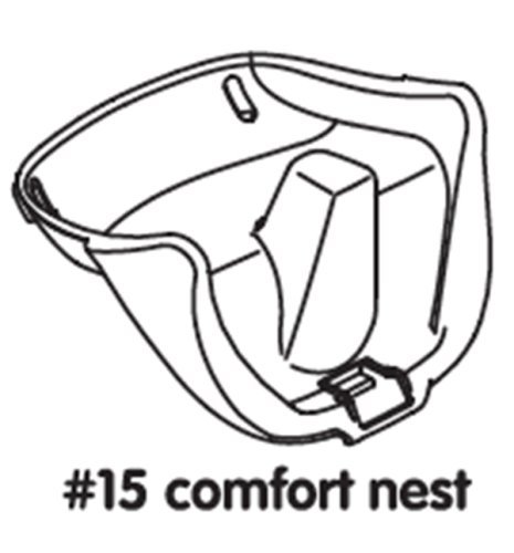 Pièce de rechange pour chaise haute Rehausseur Bloom Fresco – Noir – # 15 Comfort Tour Black