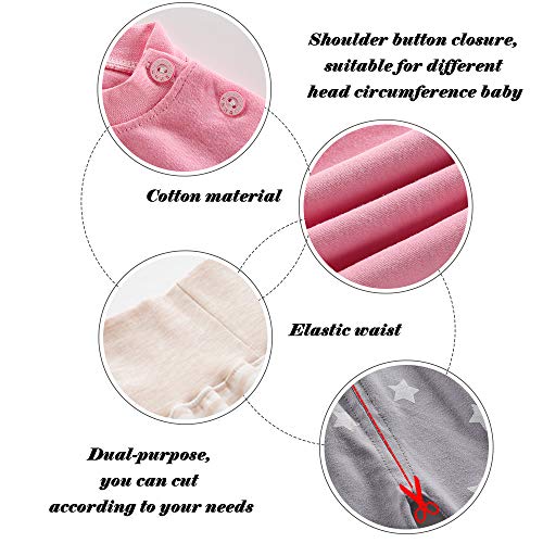 Pijamas de Manga Larga para Niños, Morbuy Pijamas Dos Piezas Bebe Niño y Niña Otoño Suave Y Cómoda Ropa 100% Algodón Ceñido Mantener Caliente Camisa + Pantalón (80cm,Gato Rosa)