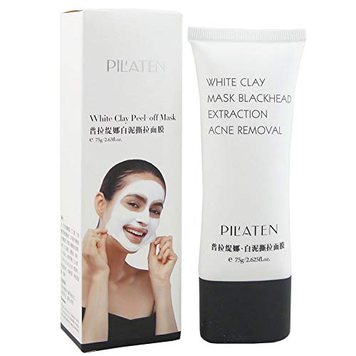 Pilaten Peel off Gesichtsmaske mit weißem Ton 75 g white Clay Mask