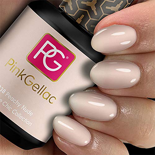 PINK Gellac color 238 Peachy Nude esmalte pintauñas gel permanente 14 días