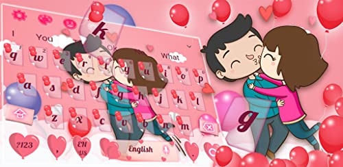 Pink Valentine Day Keyboard Theme