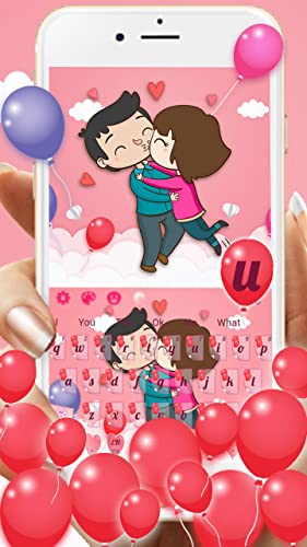 Pink Valentine Day Keyboard Theme