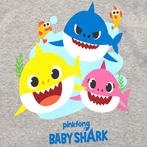 Pinkfong Camiseta de Manga Corta para niños Baby Shark Gris 18-24 Meses