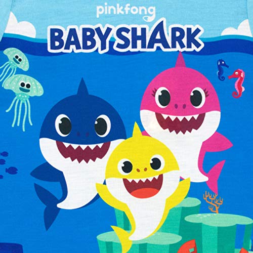 Pinkfong Pijamas de Manga Larga para niños Baby Shark Azul 3-4 Años