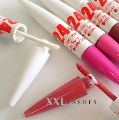 Pintalabios 24 h (2 en 1), color con brillo intenso