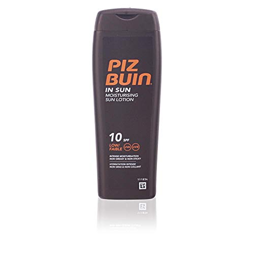 Piz buin in sun moisturizing lotion, factor de protección solar 10 200 ml