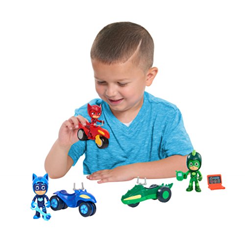 PJ Masks-95113 Moto Rover Gekko, Multicolor (Bandai 95110)