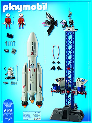 Playmobil - Cohete con plataforma de lanzamiento (61950)