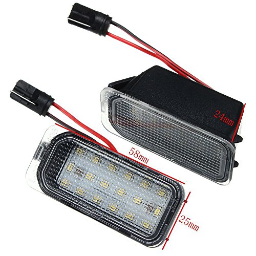 PolarLander Error Free Led Luz de matrícula Trasera LED Lámpara de matrícula Styling para F-ORD Fiesta JA8 para Focus DYB S-MAX