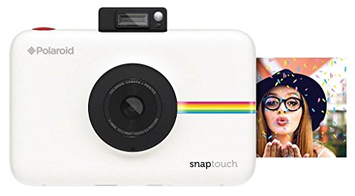 Polaroid Snap Touch 2.0 - Cámara digital portátil instantánea de 13 Mp, Bluetooth, pantalla táctil LCD, tecnología Zink sin tinta y nueva aplicación, copias adhesivas de 5 x 7.6 cm, blanco