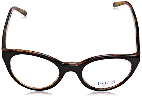 Polo Ralph Lauren 0PH2174, Monturas de Gafas para Mujer, Negro (Top Black On Havana Jerry), 51