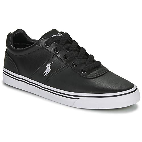 Polo Ralph Lauren, Hanford Leather Black, Zapatillas para Hombre, 42