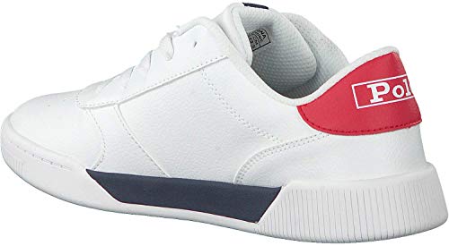 Polo ralph lauren - sneaker keelin ragazzo - 35 - bianco-blu-rosso