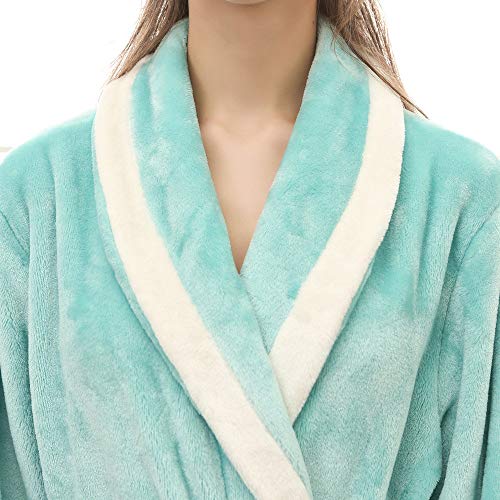 POLP Albornoz Hombre Mujer Parejas Unisex Casa Albornoz Mujer Ducha Bata de Baño Ropa de baño Pijamas de una Pieza Batas Albornoz para Hombre Súper Suave camisón Largo Abrigo M-3XL