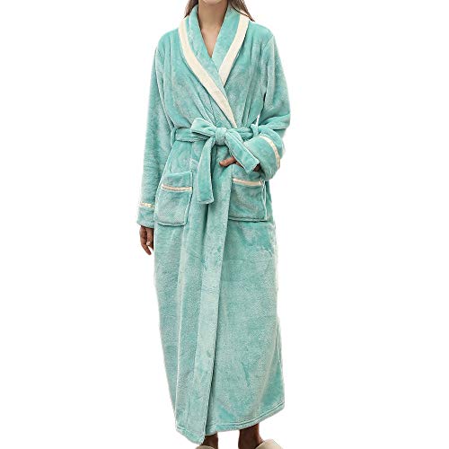 POLP Albornoz Hombre Mujer Parejas Unisex Casa Albornoz Mujer Ducha Bata de Baño Ropa de baño Pijamas de una Pieza Batas Albornoz para Hombre Súper Suave camisón Largo Abrigo M-3XL