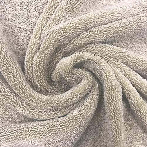 Polyte - Toalla de baño de Microfibra superabsorbente antipelusa - Secado rápido - Beige - 145 x 76 cm - Pack de 4