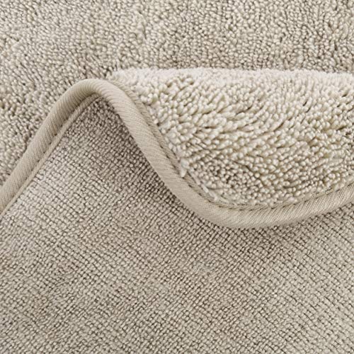 Polyte - Toalla de baño de Microfibra superabsorbente antipelusa - Secado rápido - Beige - 145 x 76 cm - Pack de 4