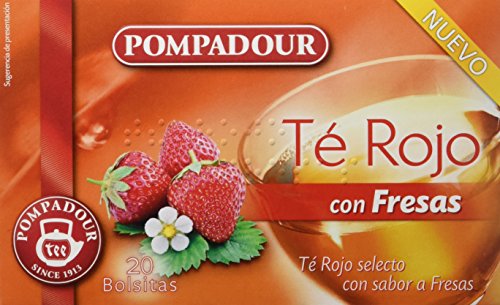 Pompadour Té Rojo con Fresas - 20 Bolsitas