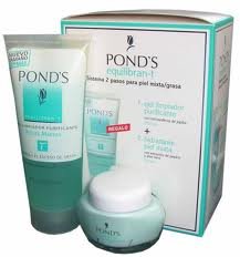 Ponds Equilibran-t Gel limpiador purificante 200ml + Hidratante piel mixta 75ml