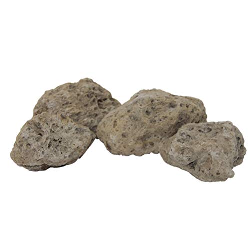 POPETPOP Piedra de Pómez Flotante para Decoración Acuario Tanque de Peces Pecera 10 cm 4PCS