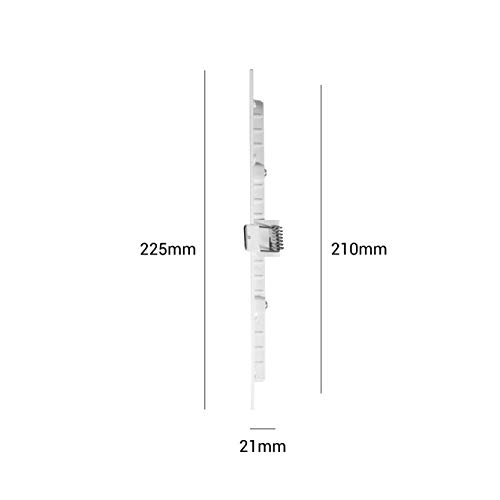 POPP- Pack 2 Downlight LED Extraplano Cuadrado Blanco,chip OSRAM Iluminacion LED Plafón de Techo (4000K, 18W)