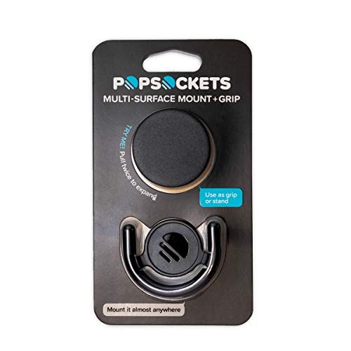 Popsockets - Oficial Montaje Multi-Superficie - Paquete Conjunto - Black