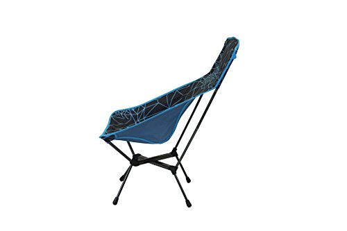 Portal Outdoor Malaga Silla Plegable para Camping, Aluminio, Negro y Azul, Talla única