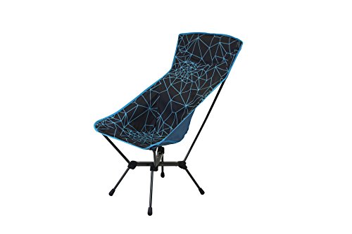 Portal Outdoor Malaga Silla Plegable para Camping, Aluminio, Negro y Azul, Talla única