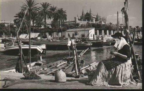 Postal Antigua - Old Postcard : Palma (Mallorca) - Rincón del muelle de pescadores