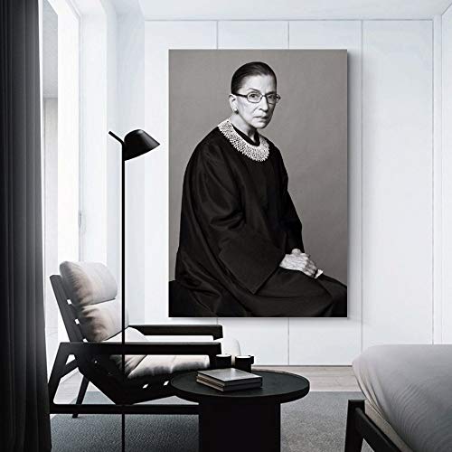 Póster de Ruth Bader Ginsburg Home Canvas Obras de arte de 40 x 60 cm, moderno lienzo de pintura para pared El cuadro para decoración del hogar, sin enredos.