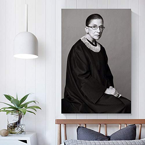 Póster de Ruth Bader Ginsburg Home Canvas Obras de arte de 40 x 60 cm, moderno lienzo de pintura para pared El cuadro para decoración del hogar, sin enredos.