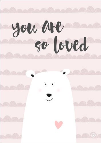 Posterlounge Cuadro de Madera 70 x 100 cm: You Are so Loved de m.Belle