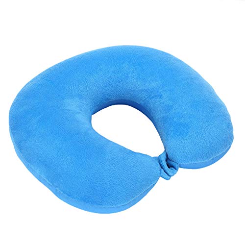 POUPDM Almohada en Forma de U Almohada de Viaje en Forma de U Partículas Cuello Almohada de avión para automóvil Cojín Textiles para el hogar, Morado