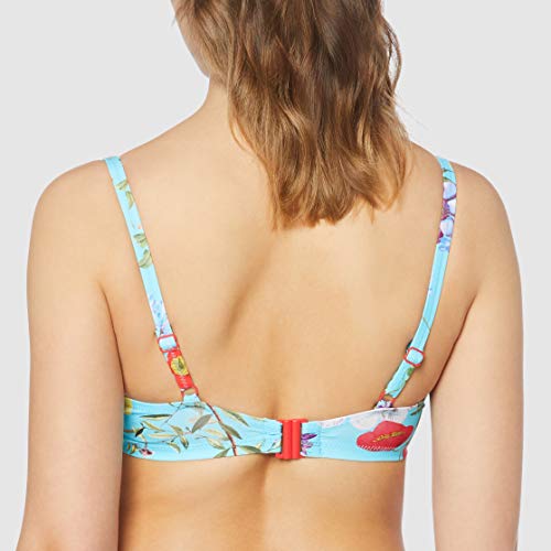 Pour Moi? Odyssey Underwired Non Padded Top Parte de Arriba de Bikini, Multicolor (Seville Seville), 90F (Talla del Fabricante: 34E) para Mujer