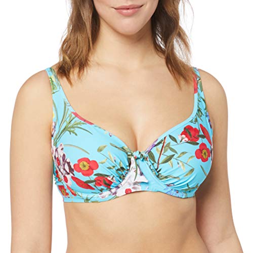 Pour Moi? Odyssey Underwired Non Padded Top Parte de Arriba de Bikini, Multicolor (Seville Seville), 90F (Talla del Fabricante: 34E) para Mujer