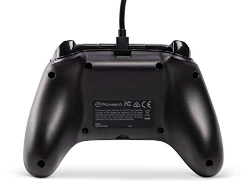 PowerA Mando con Cable con licencia oficial para Xbox One, Xbox One S, Xbox One X y Windows 10 - Camuflaje azul sigilo