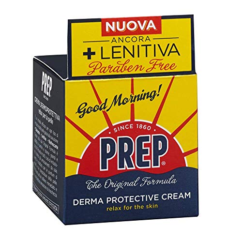 prep crema protectora para la piel contra el enrojecimiento del sol y la irritación del viento por el afeitado