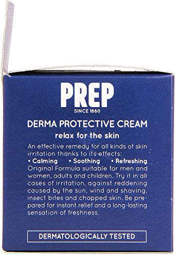prep crema protectora para la piel contra el enrojecimiento del sol y la irritación del viento por el afeitado