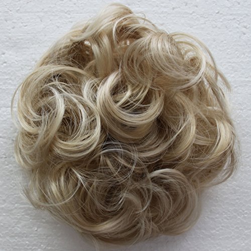 PRETTYSHOP Postizo Coletero Peinado alto, VOLUMINOSO, rizado, Moño descuidado rubia #24AT613 G12E