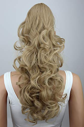 PRETTYSHOP Voluminosa corrugado peluca peluca trenza cola de caballo Cola de caballo fibra sintética 60cm rubio H66