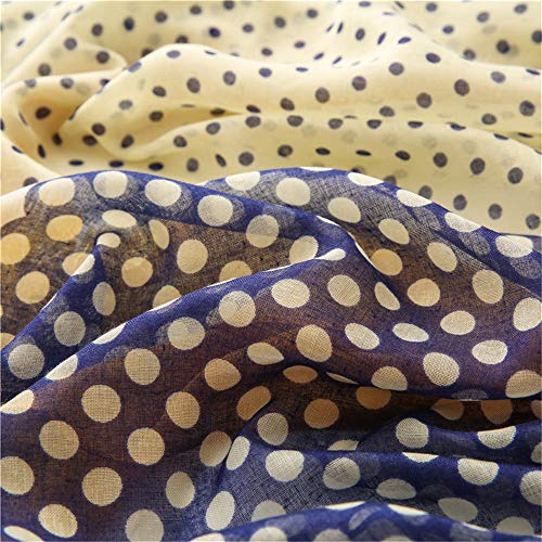 Primavera Y Otoño, Tamaño De Lunares, Color De Contraste, Algodón Y Lino, Chal De Doble Uso, Bufanda Larga Junto Al Mar, Bufanda Para Mujer, Vacaciones En La Playa Todos Los Días