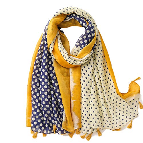 Primavera Y Otoño, Tamaño De Lunares, Color De Contraste, Algodón Y Lino, Chal De Doble Uso, Bufanda Larga Junto Al Mar, Bufanda Para Mujer, Vacaciones En La Playa Todos Los Días