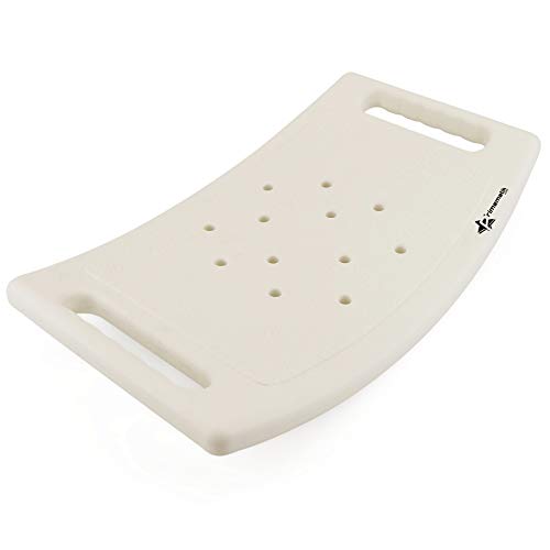 PrimeMatik - Taburete de ducha ergonómico regulable en altura para baño