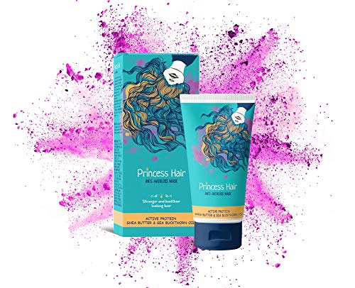 Princess hair – Mascarilla contra la caída del cabello - Complejo Maxi-Growth - Tratamiento capilar - Mascarilla fácil para el cabello 2+1