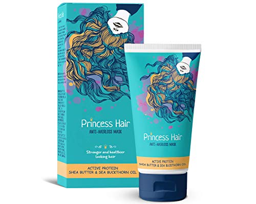 Princess hair – Mascarilla contra la caída del cabello - Complejo Maxi-Growth - Tratamiento capilar - Mascarilla fácil para el cabello 2+1